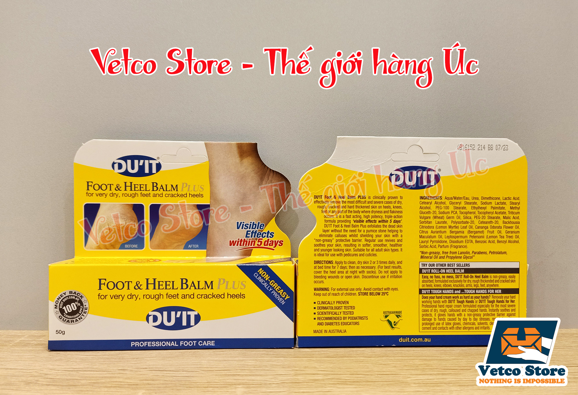 Kem trị nứt gót chân DUIT Foot and Heel Balm 50g 3