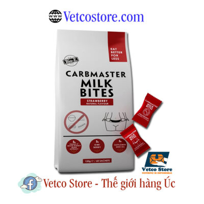 Kẹo Hỗ Trợ Giảm Cân Carbmaster Milk Bites - Strawberry 120g 1