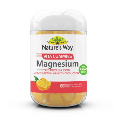Kẹo bổ sung Magnesium Natures Way 80v 1