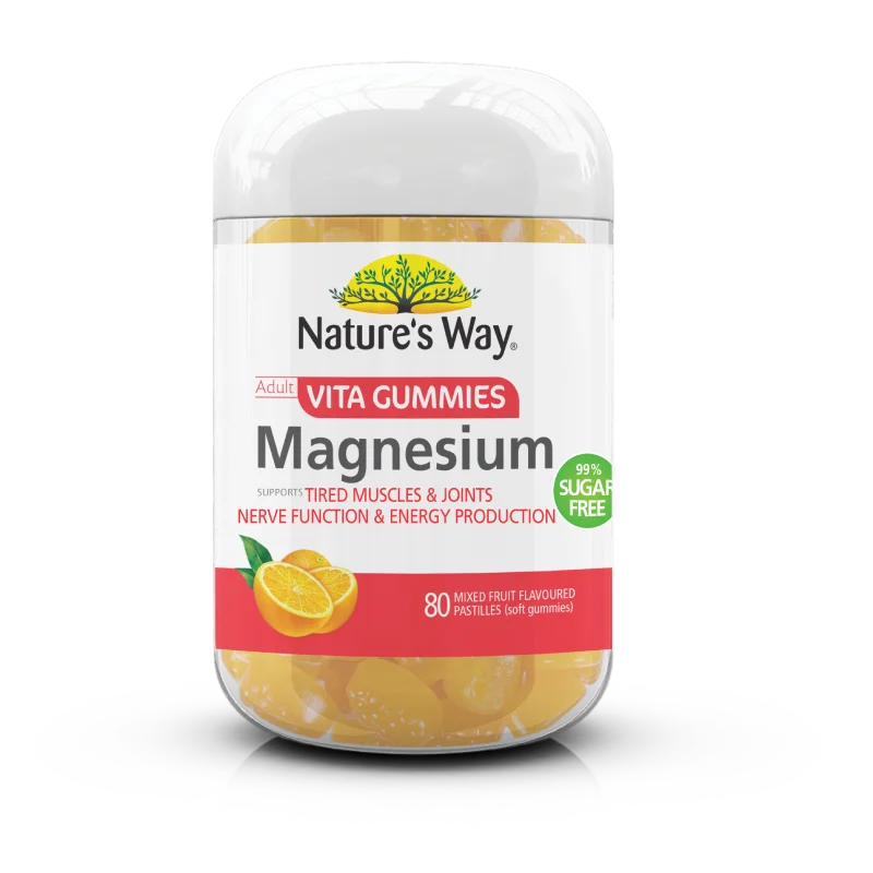 Kẹo bổ sung Magnesium Natures Way 80v 1