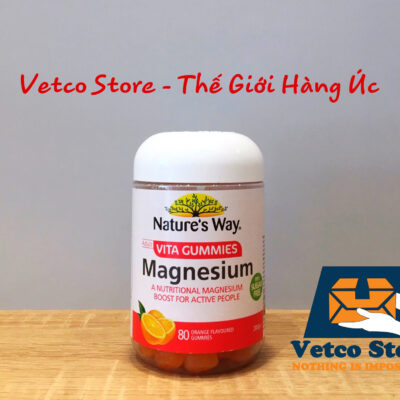 Kẹo bổ sung Magnesium Natures Way 80v 2