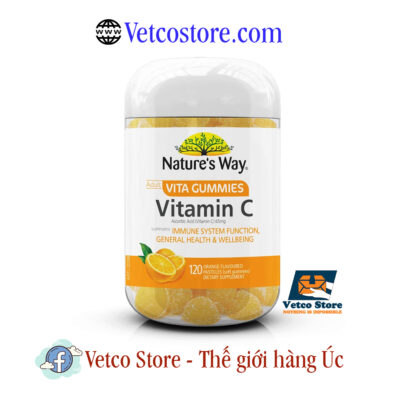 Kẹo bổ sung Vitamin C Natures Way 120v 2