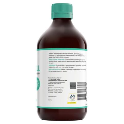 Nước Diệp Lục Swisse Chlorophyll vị bạc hà 500ml 4