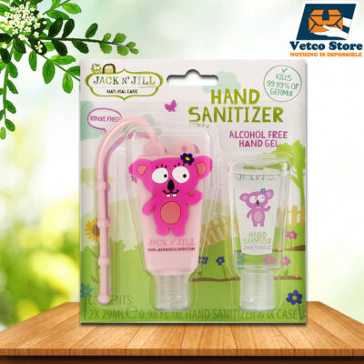 Set Gel Rửa Tay Khô Jack N'Jill Hình Gấu (Màu Hồng) 2 chai x 29ml