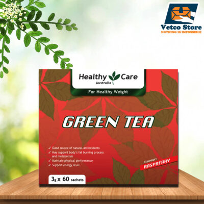 Trà xanh Healthy Care vị Raspberry (Hộp 60 gói)