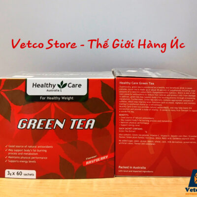 Trà xanh Healthy Care Raspberry Hộp 60 gói 2