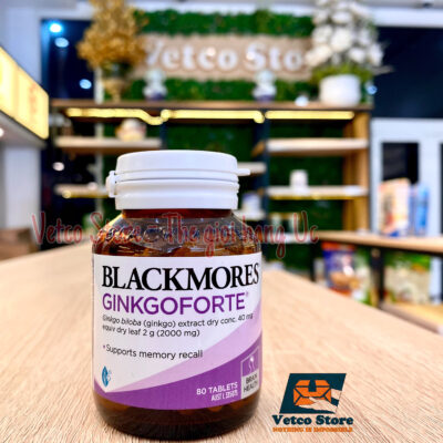 Viên Uống Bổ Não Blackmores Ginkgo Forte 2000mg 80 Viên
