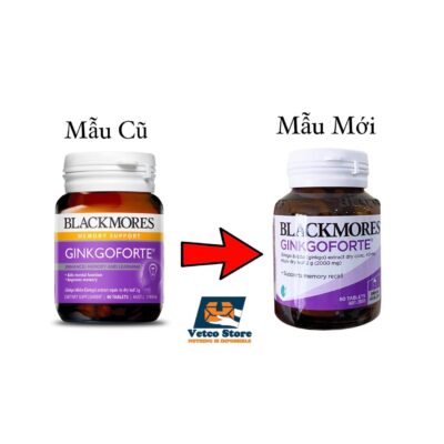 Viên Uống Bổ Não Blackmores Ginkgo Forte 2000mg 80 Viên1