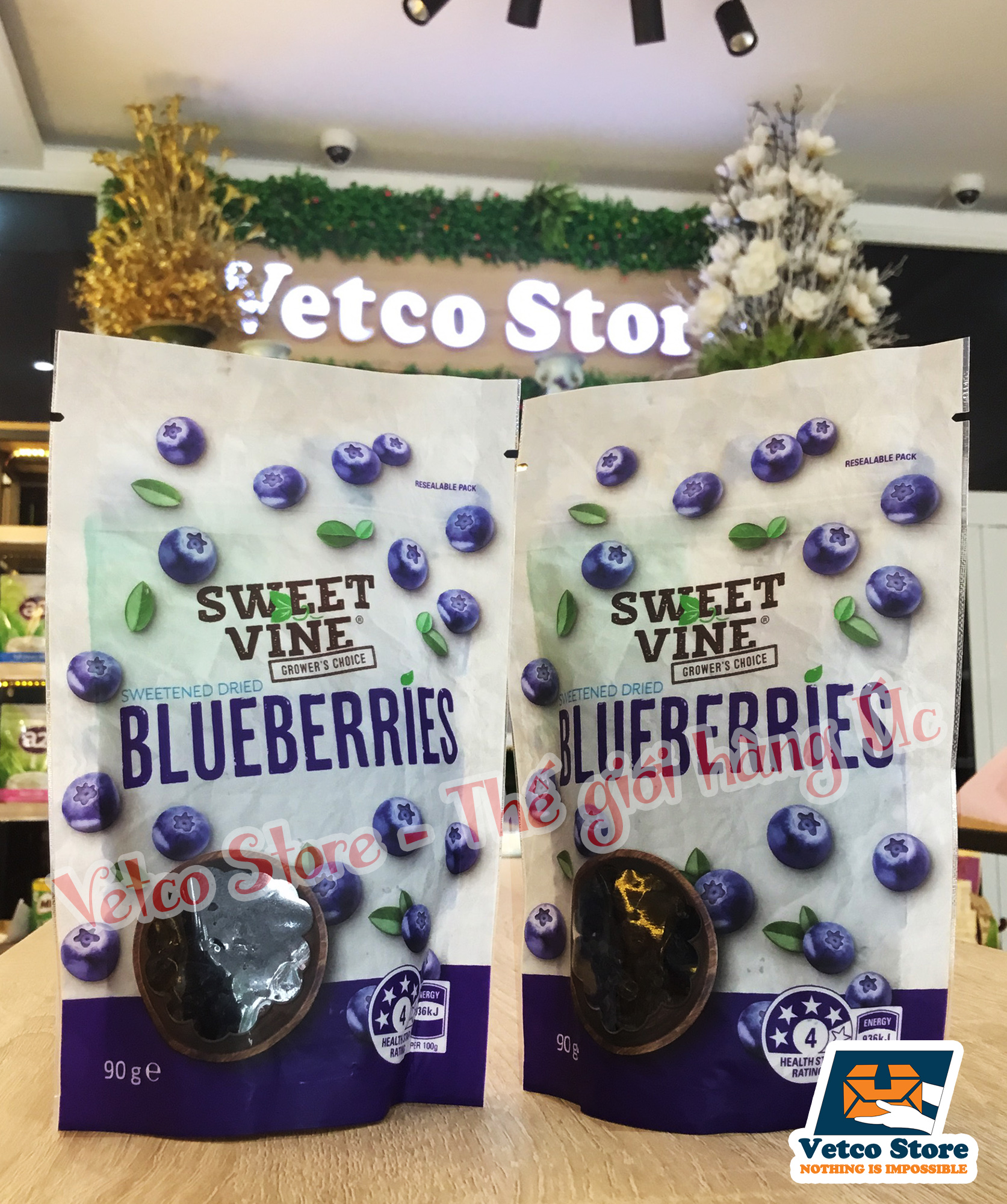 Việt Quất Blueberry sấy khô Sweet Vine 90g 3