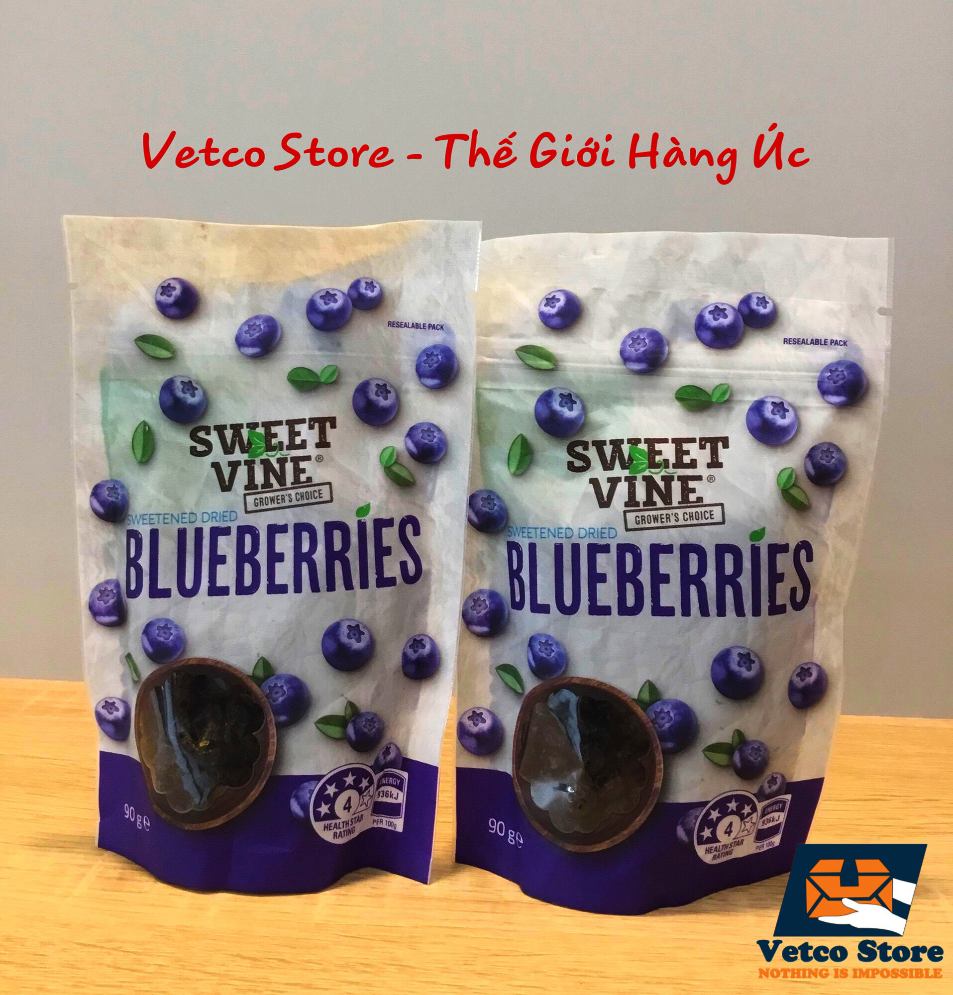 Việt Quất Blueberry sấy khô Sweet Vine 90g 4