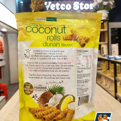 Bánh ống sữa dừa Crispy vị sầu riêng 285g 4