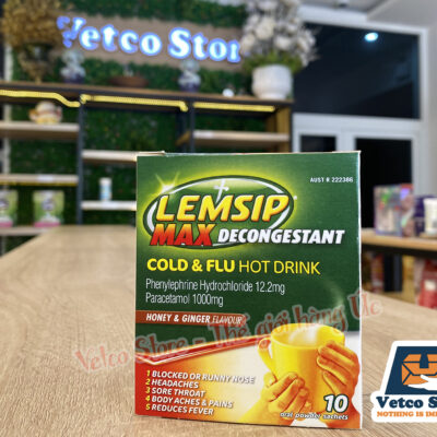 Lemsip Max Decongestant Cold n Flu Honey and Ginger 10 gói 7