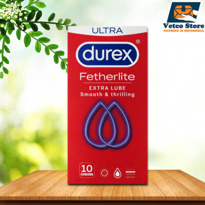 Bao cao su Durex Fetherlite Extra Lube Hộp 10 cái