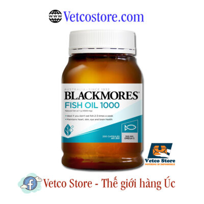 Blackmores Dầu cá CÓ MÙI Mẫu mới 200 viên 1