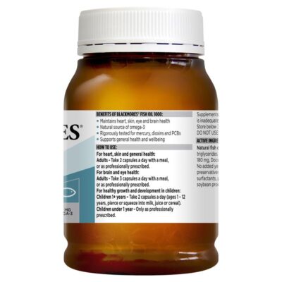 Blackmores Dầu cá CÓ MÙI Mẫu mới 200 viên 3