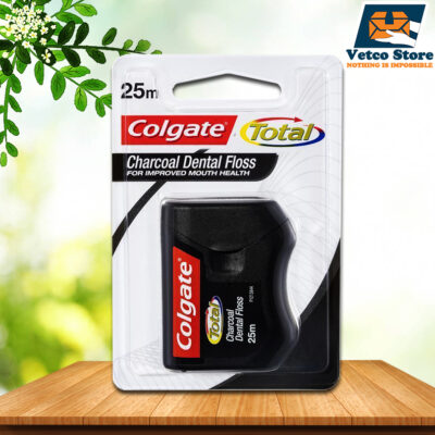 Chỉ nha khoa Than Hoạt Tính Colgate Total Charcoal Dental Floss (Cuộn 25m)