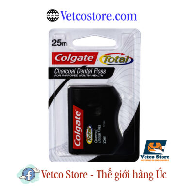 Chi nha khoa Colgate total Charcoal dental floss 1