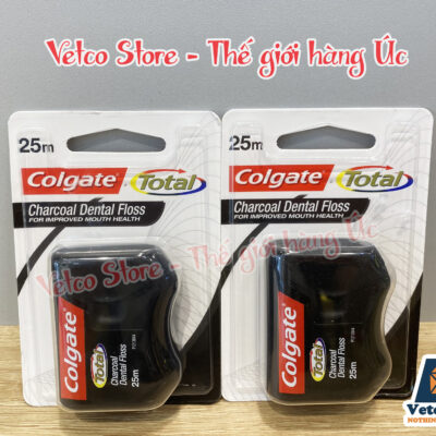 Chi nha khoa Colgate total Charcoal dental floss 4