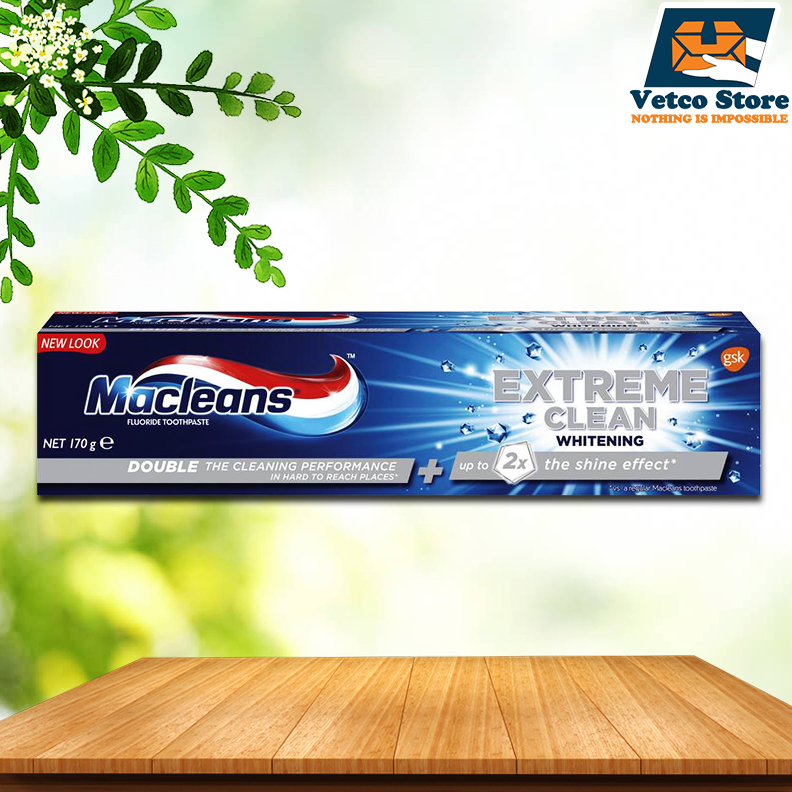 Kem đánh răng Macleans Extreme Clean Whitening 170g