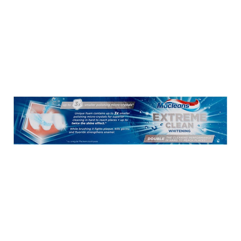 Kem đánh răng Macleans Extreme Clean Whitening 170g 4