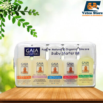 Set GAIA Baby Starter Kit Chăm Sóc Cơ Thể Bé 5 chai x 50ml