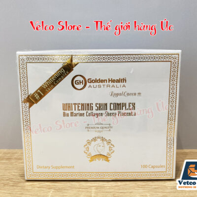 Viên uống trắng da Golden Health Bio Marine Collagen Sheep Placenta 100 viên 9