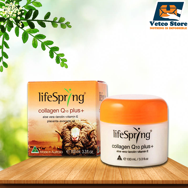 Kem dưỡng da Lifespring collagen Q10 + 100ml