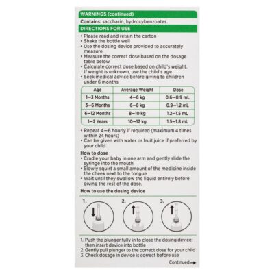 Panadol 1 tháng đến 1 tuổi vị dâu 20ml 3