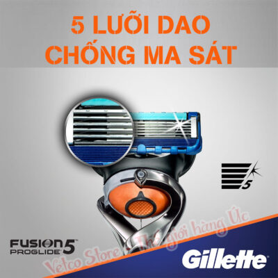 Dao Cạo Râu Gillette Fusion 5 Proglide Vỉ 2 đầu dao 4