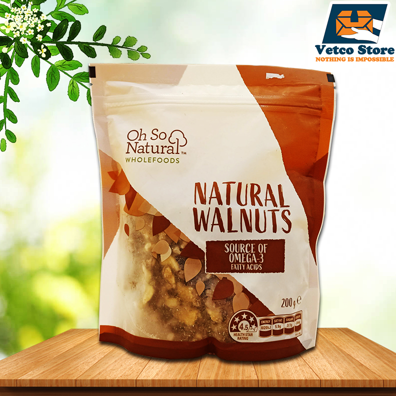 Hạt óc chó Natural Walnuts Úc 200g