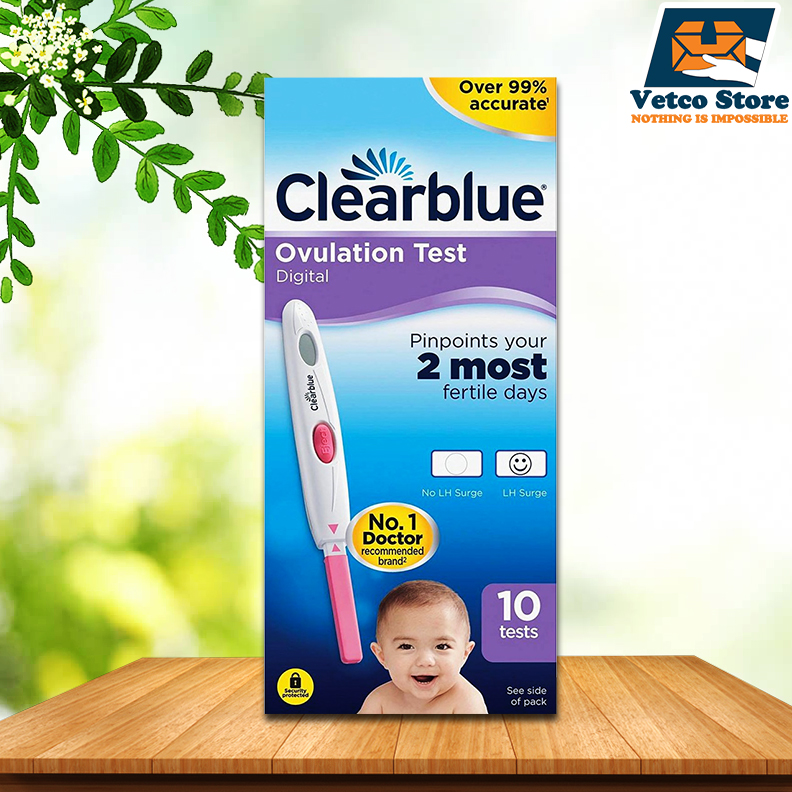 Set 10 Que Thử Rụng Trứng Clearblue Digital Ovulation (2 MOST)