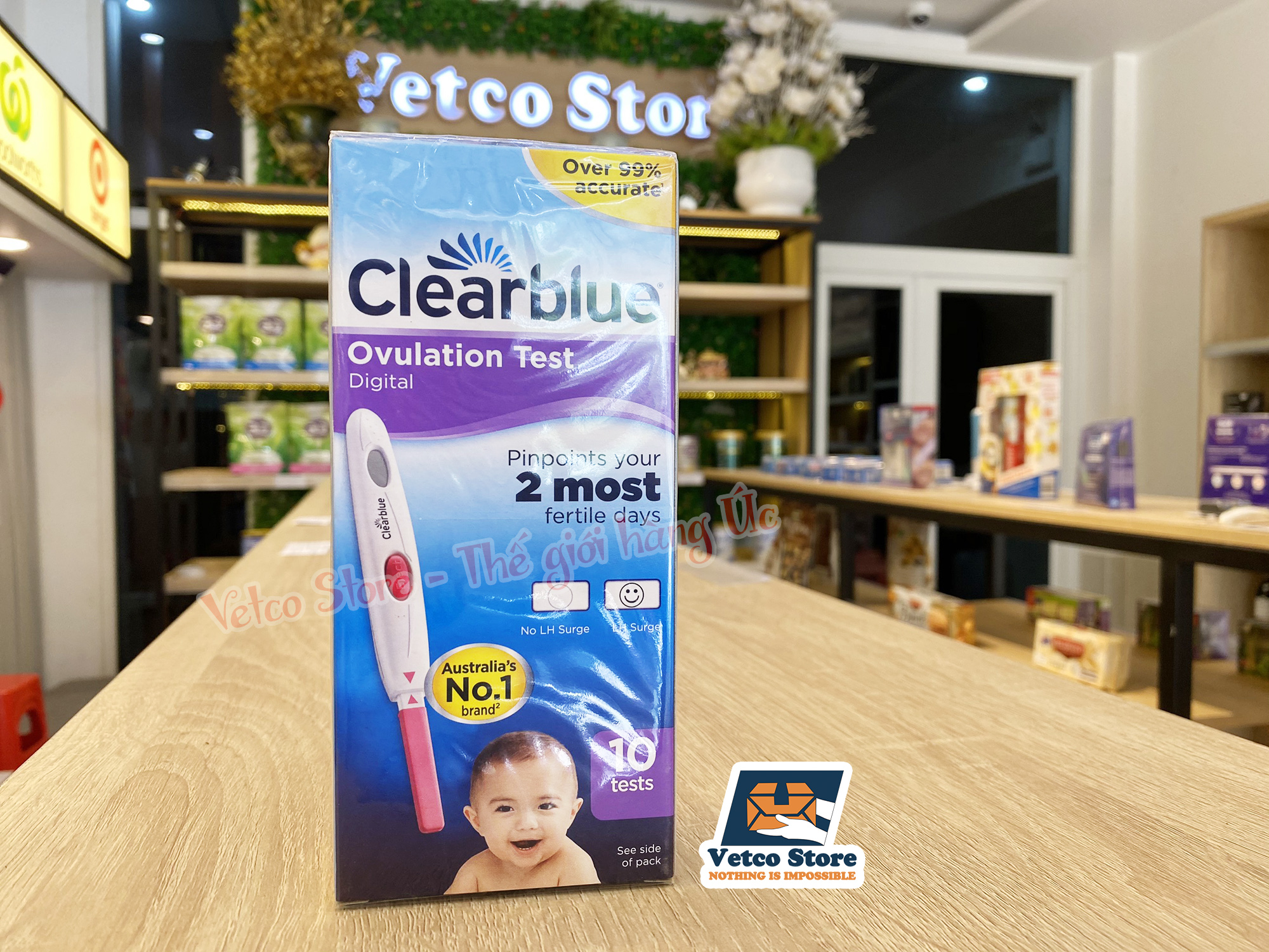 Set 10 que thử rụng trứng Clearblue 2 MOST 3