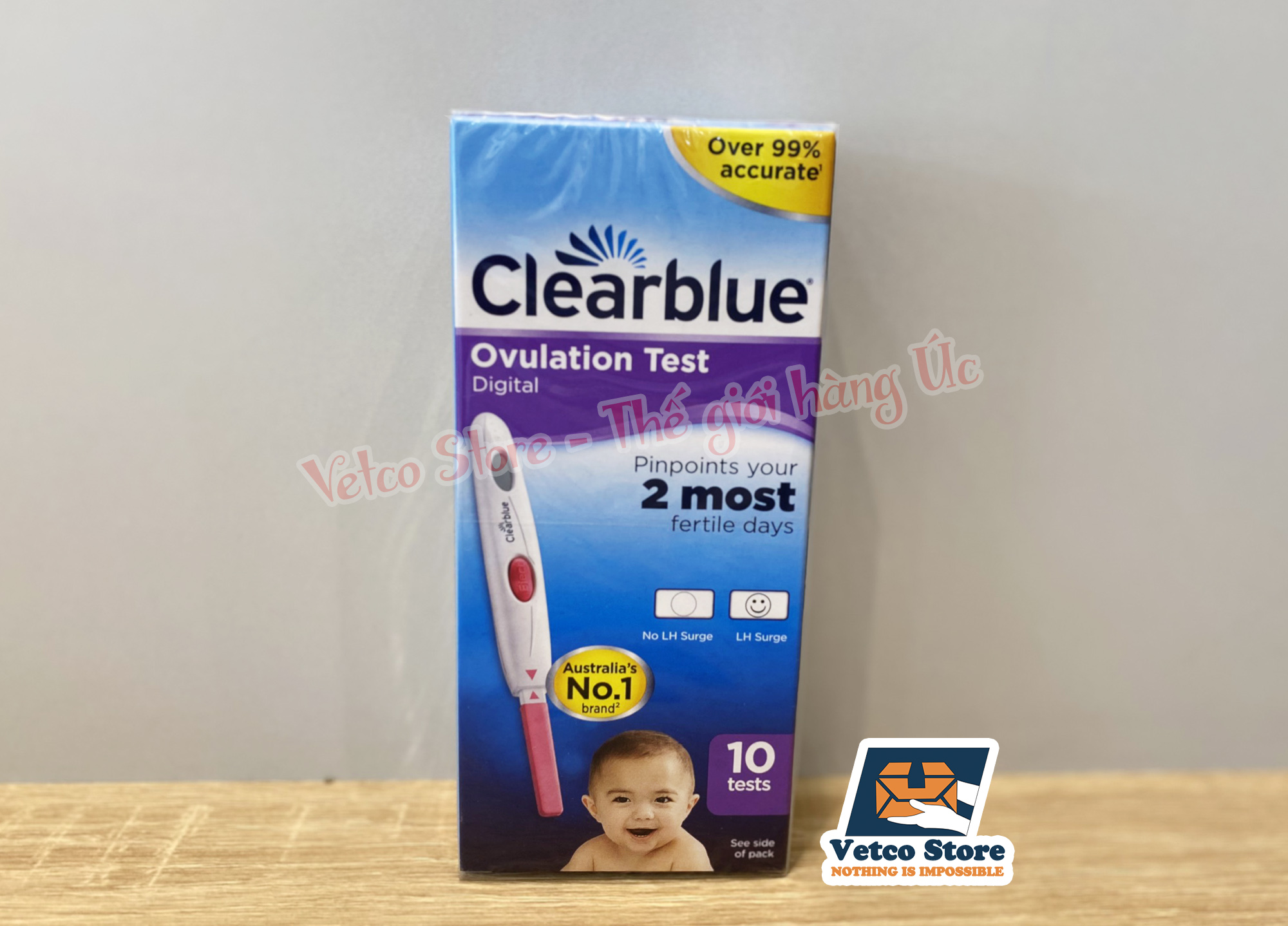 Set 10 que thử rụng trứng Clearblue 2 MOST 4