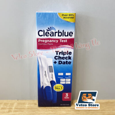 Set 2 que thử thai và 1 que check ngày thai Clearblue 14