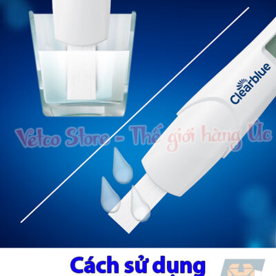 Set 2 que thử thai và 1 que check ngày thai Clearblue 3