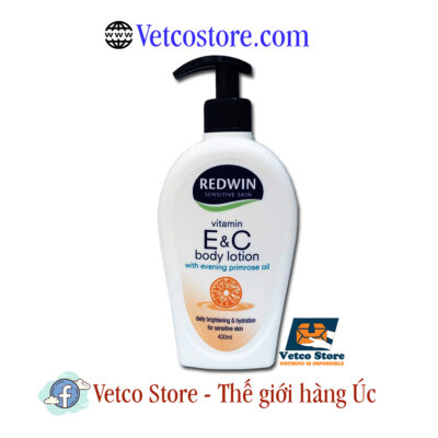 Sữa dưỡng thể làm sáng da Vitamin E và Vitamin C Body lotion Redwin 400ml 1