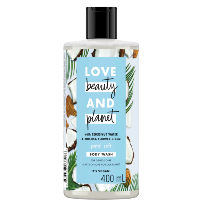 Sữa tắm Love Beauty and Planet Petal Soft 400ml 2-1