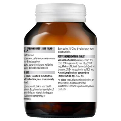 Blackmores Sleep Sound Formula 60 viên 4