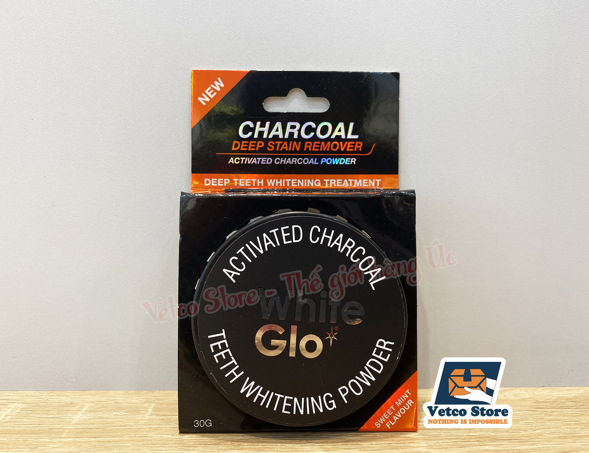Bột làm trắng răng Than hoạt tính White Glo 30g 7
