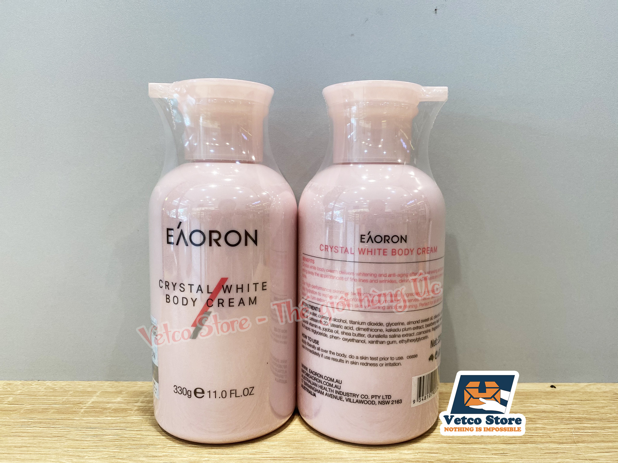 Kem Dưỡng Thể Trắng Da Eaoron Crystal White Body Cream 330g 5