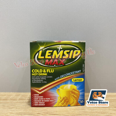 Lemsip Max Decongestant Cold n Flu vị Chanh 10 gói 5