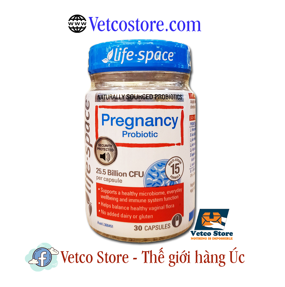 Men vi sinh cho bà bầu LifeSpace Pregnnacy Probiotic 30 viên 1