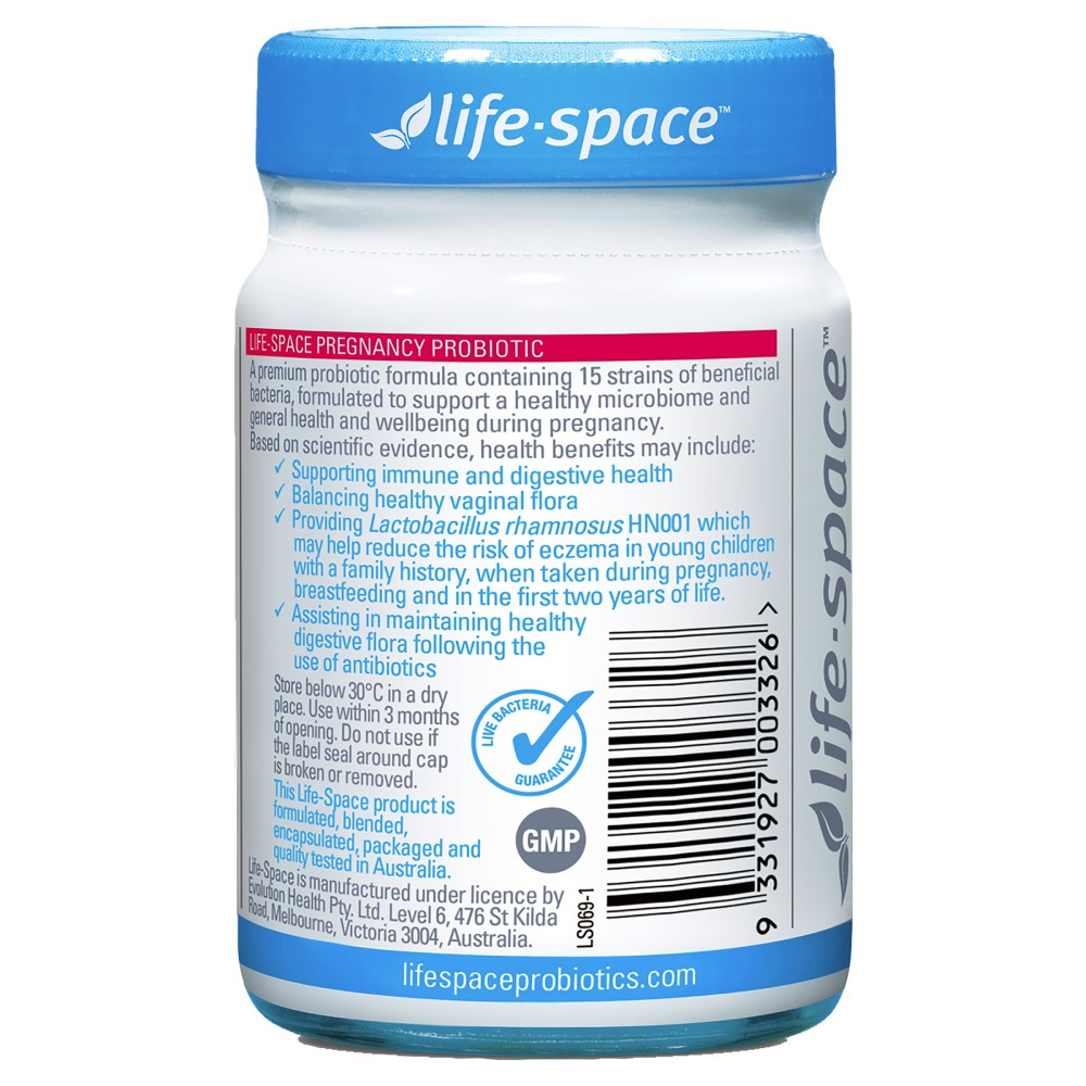 Men vi sinh cho bà bầu LifeSpace Pregnnacy Probiotic 30 viên 3
