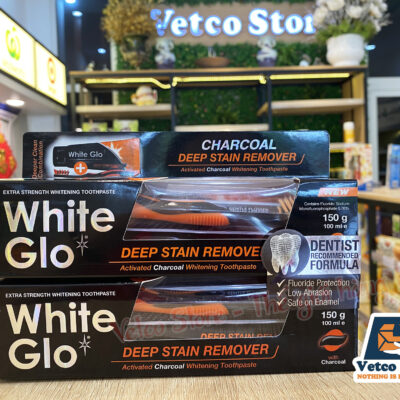 Set bàn chải và kem đánh răng 150g White Glo Charcoal 11