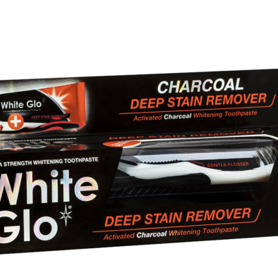 Set bàn chải và kem đánh răng 150g White Glo Charcoal 2
