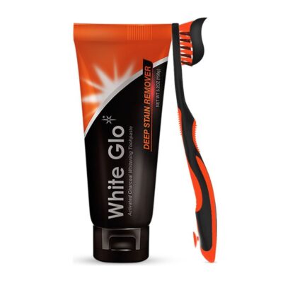 Set bàn chải và kem đánh răng 150g White Glo Charcoal 5