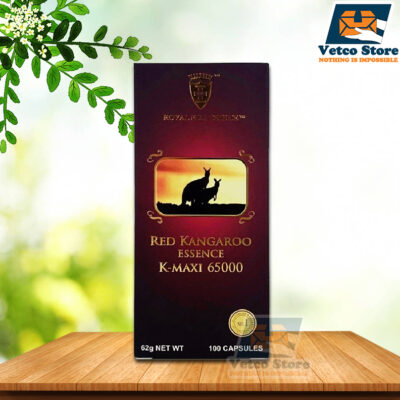 Viên uống tăng cường sinh lý nam Tinh chất Kangaroo đỏ Wealthy Health Red Kangaroo Essence K Maxi 65000 100 viên