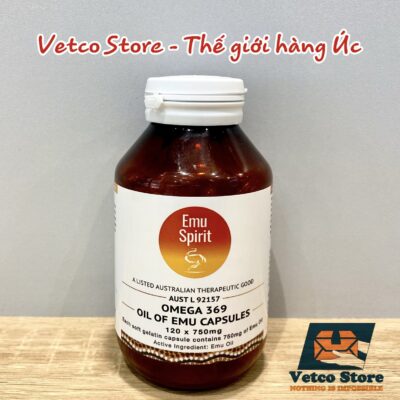 Emu Spirit Omega 3 6 9 750MG Hộp 120v