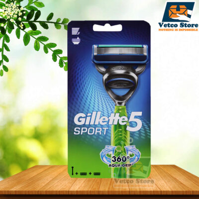 Set dao cạo râu Gillette Sport 5 1 cán + 2 lưỡi dao cạo