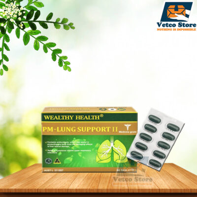 Viên uống bổ phổi Wealthy Health PM Lung Support 60 Tablets
